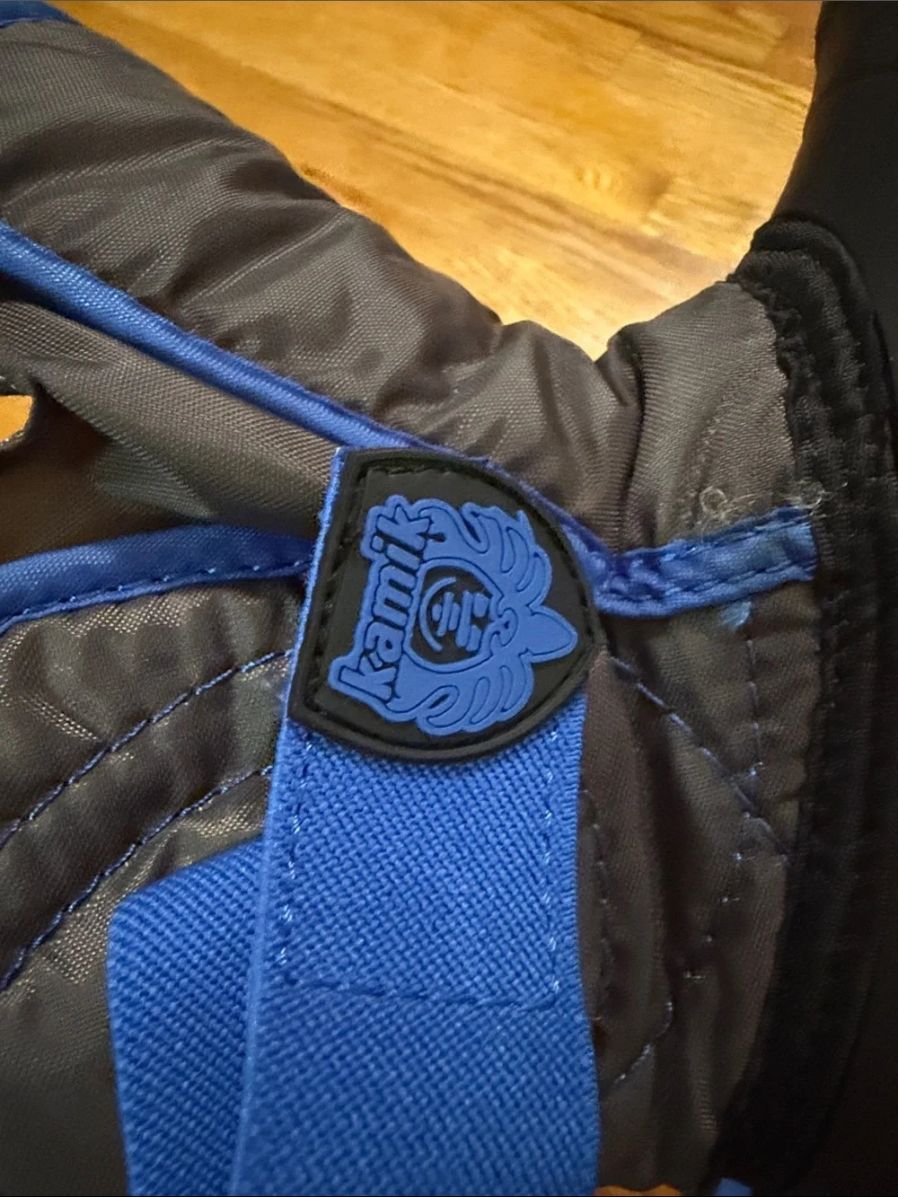 Kamik Black and Blue Kids Snow Boots